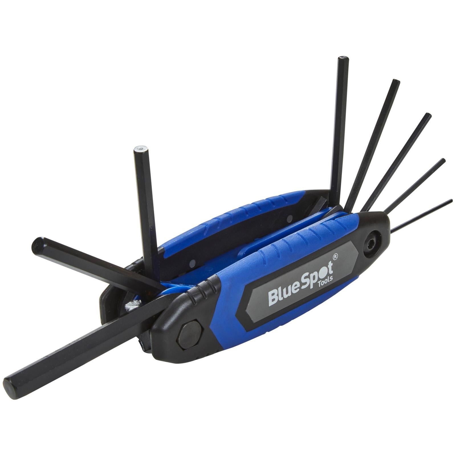 BlueSpot Folding Hex Key Set 8 Piece 1.5-8mm