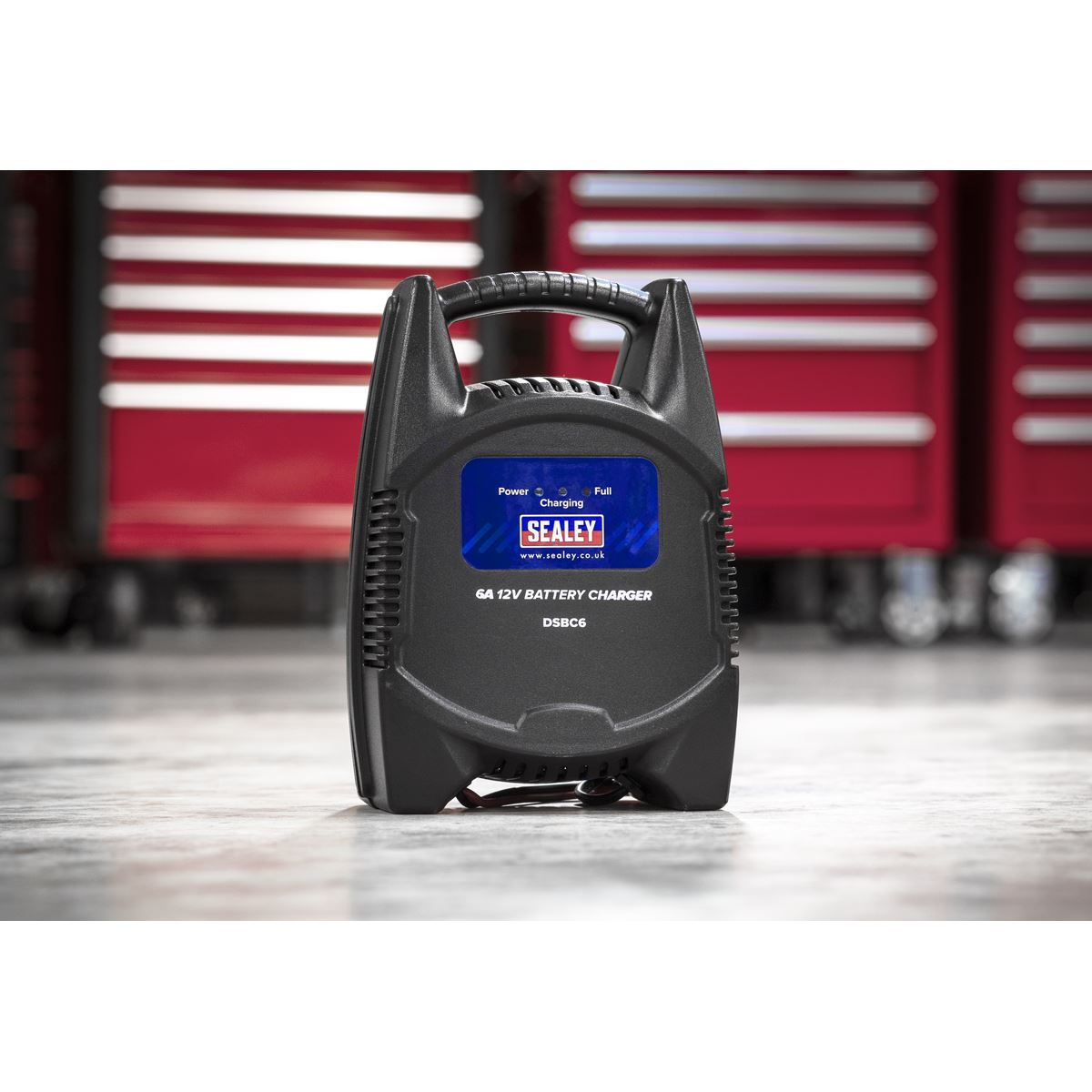 Sealey 6A 12V Battery Charger 230V 