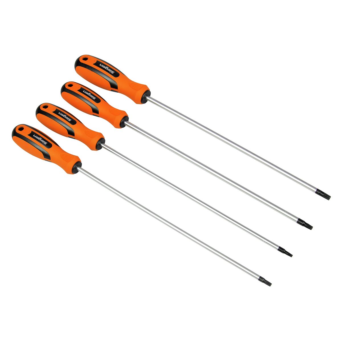 Siegen by Sealey TRX-Star* Long Screwdriver Set 4pc  White Rose Tools