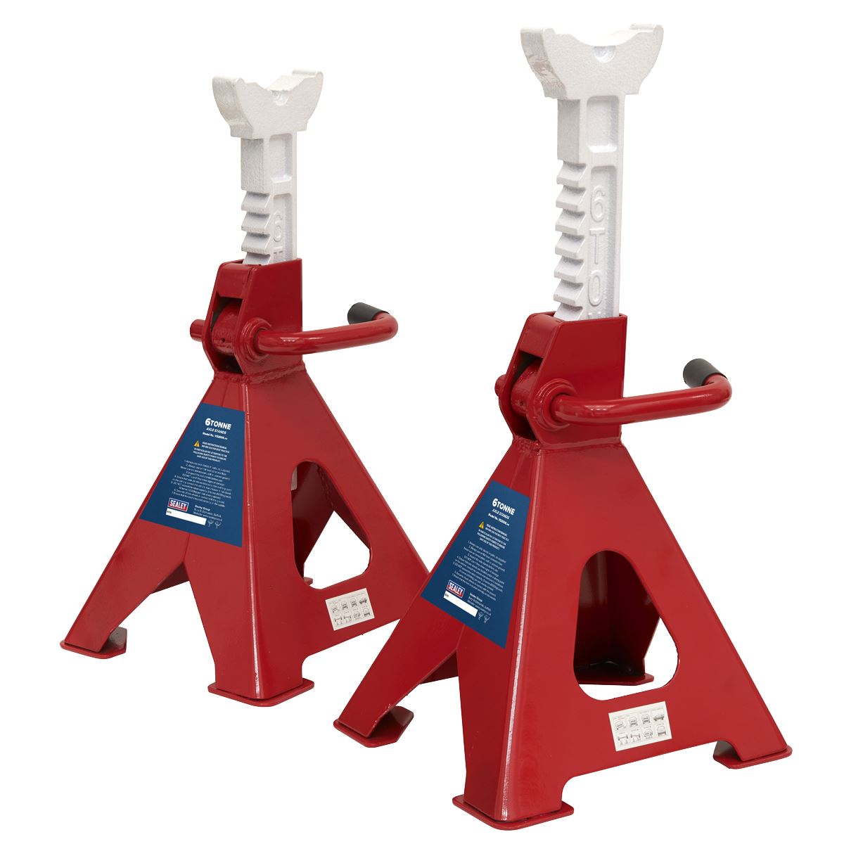 Sealey Ratchet Type Axle Stands (Pair) 6 Tonne Capacity per Stand 