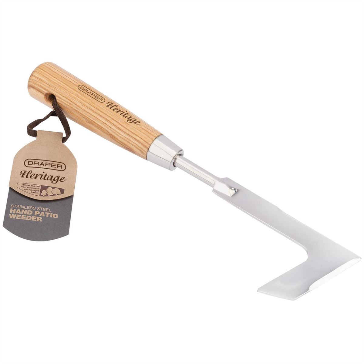Draper Heritage Stainless Steel Hand Patio Weeder 29919  White Rose Tools