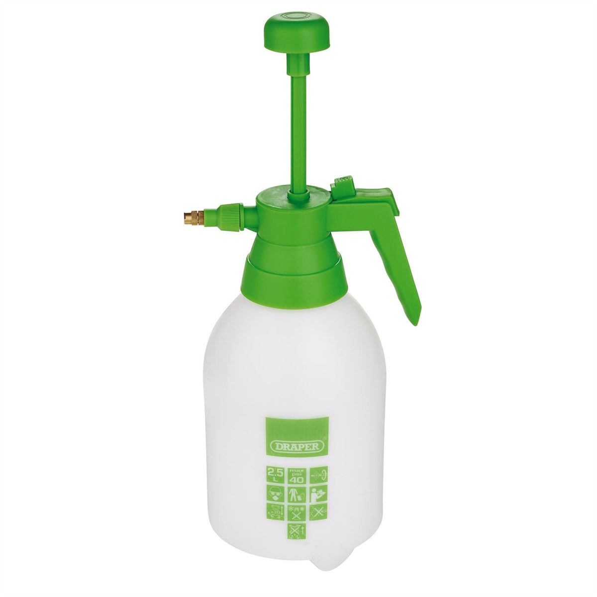 Draper Handheld Pump Action Pressure Sprayer 2.5L 82467  White Rose Tools