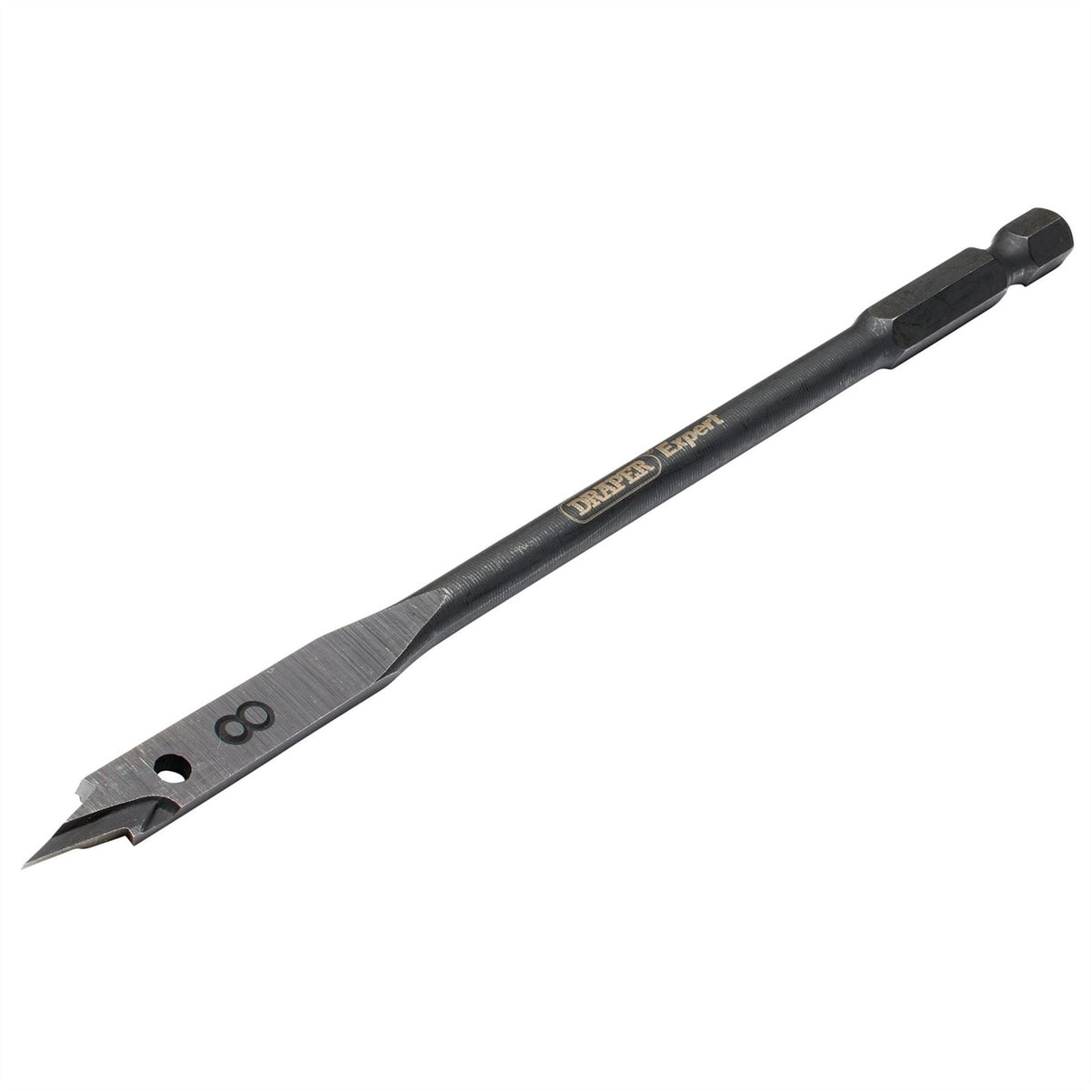 Draper Expert Flat Wood Bit 8 x 150mm 54551  White Rose Tools