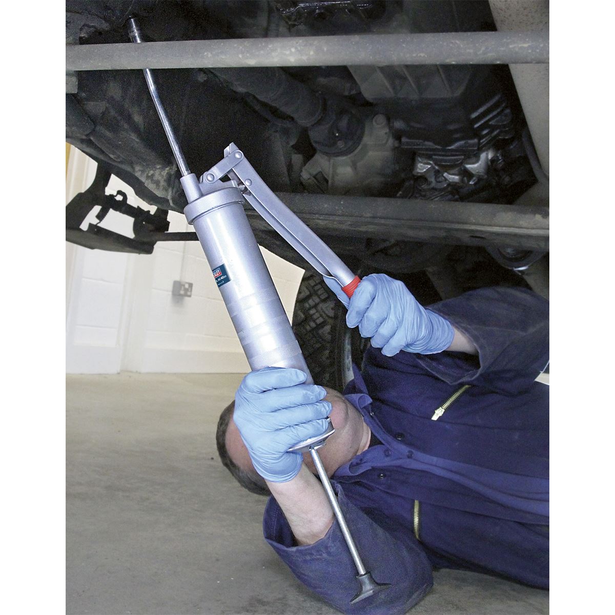 Sealey Side Lever Grease Gun 3-Way Fill