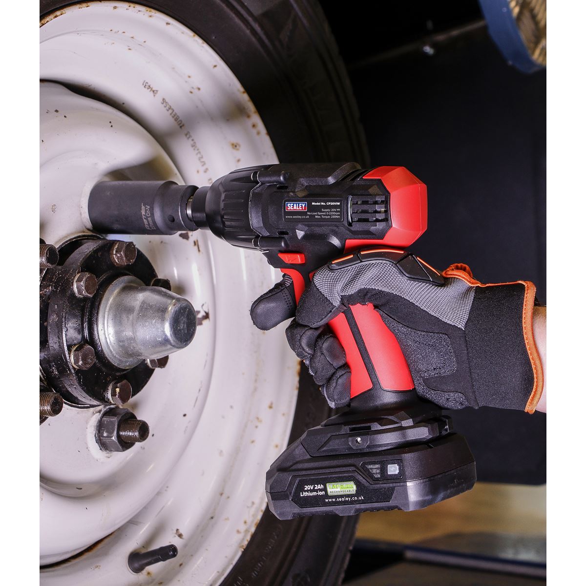 Sealey Impact Wrench 20V SV20 Series 1/2"Sq Drive - Body Only 