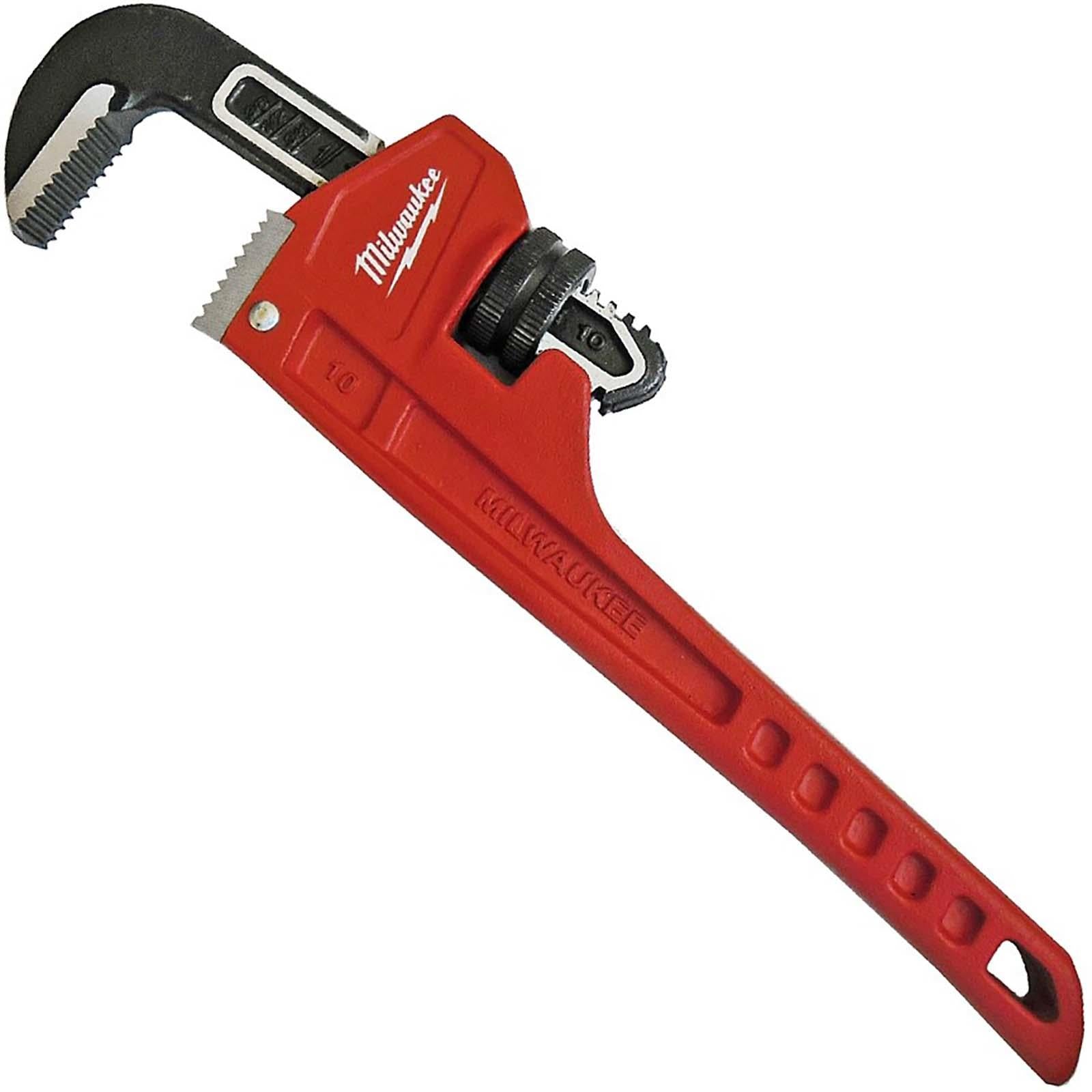 Milwaukee Steel Pipe Wrench 305mm 12" Adjustable Overbite Jaws Spanner