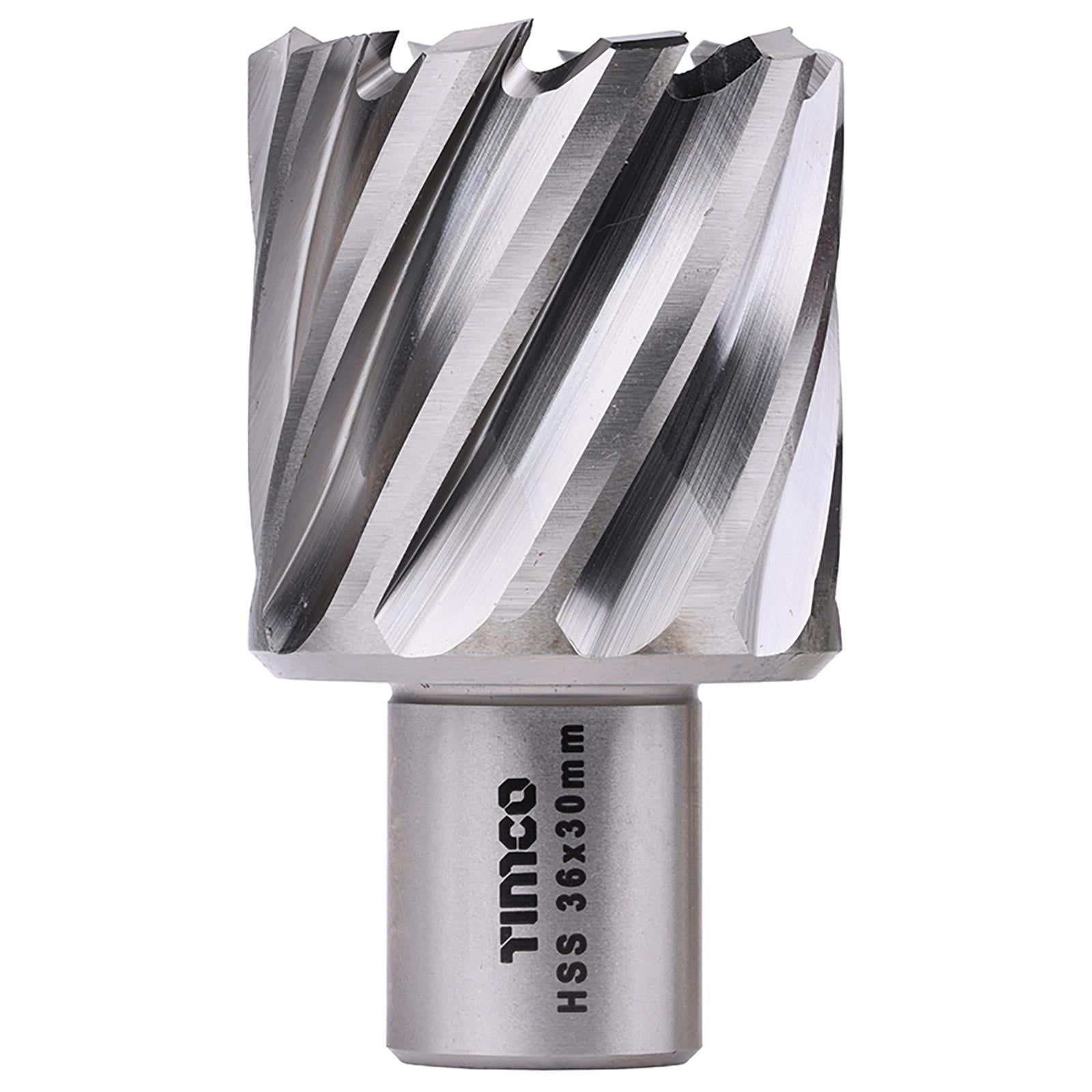 TIMCO Broaching Cutters M2 HSS Steel Mag Drill Bit and Replacement Pilot Pins - Choose Size