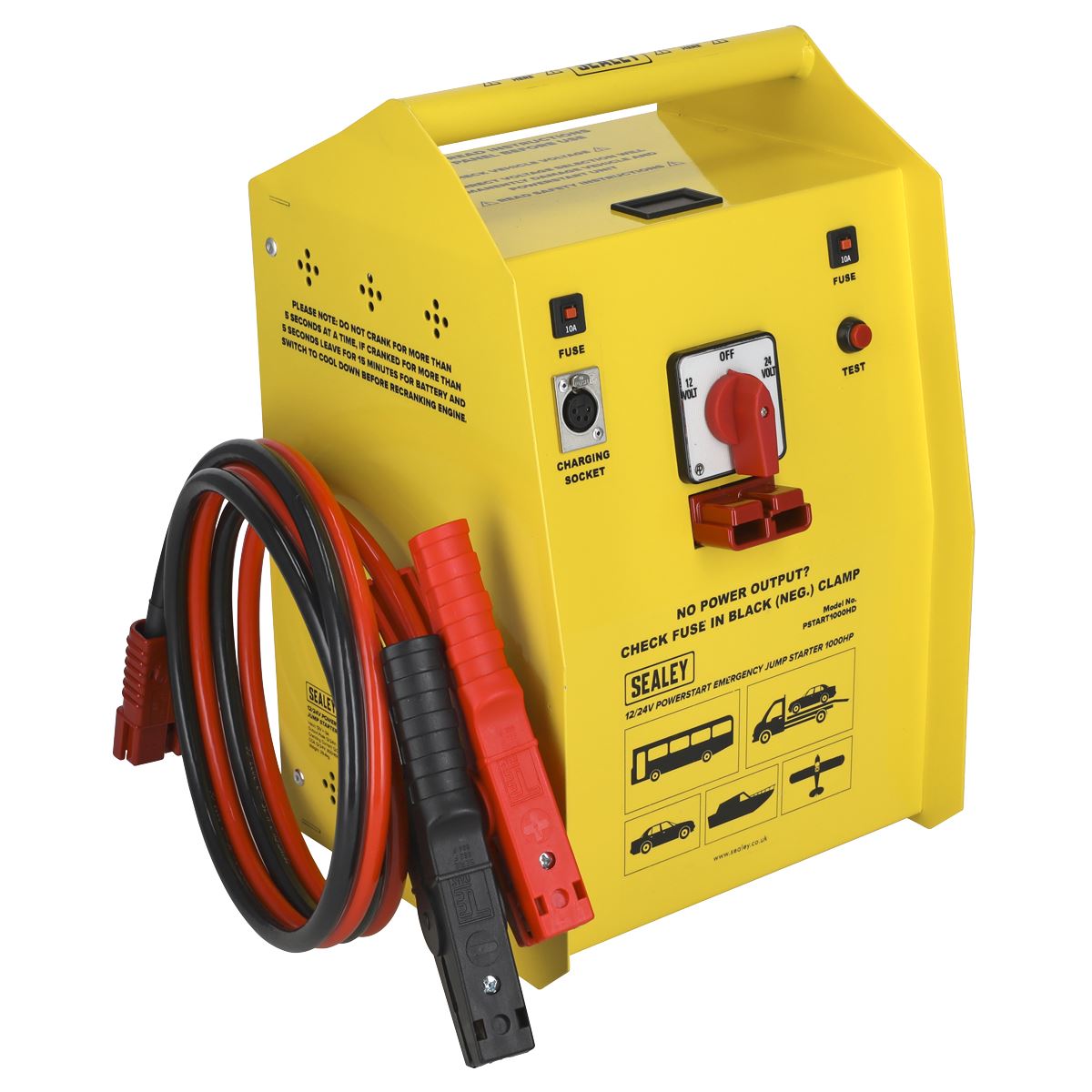 Sealey PowerStart Emergency Heavy-Duty Jump Starter 1000hp Start 12/24V