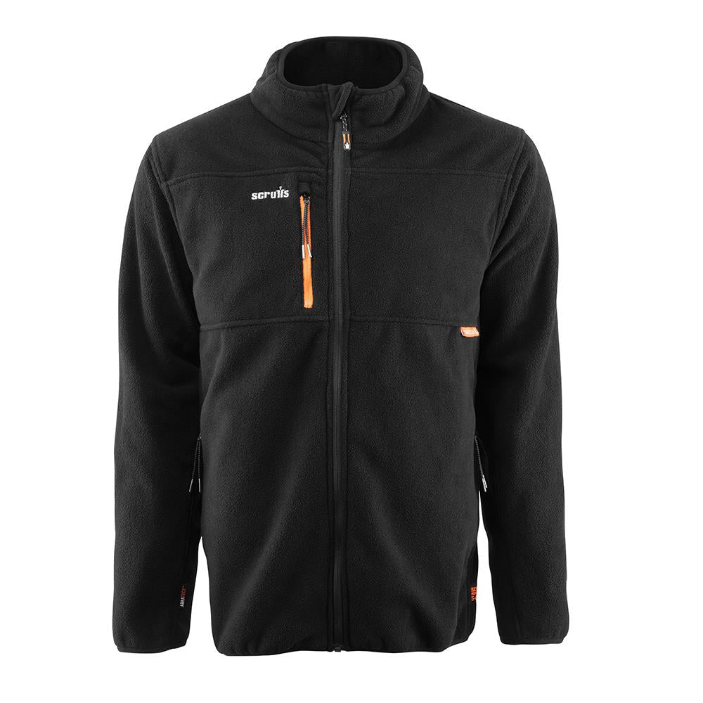 Scruffs Eco Abratect Worker Fleece Black - Choose Size