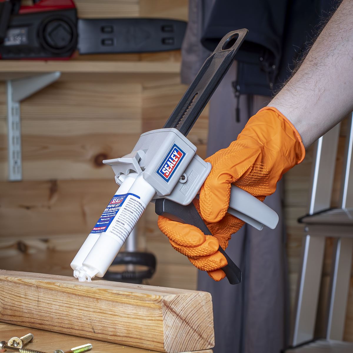 Sealey Dual Mix Applicator Gun  White Rose Tools
