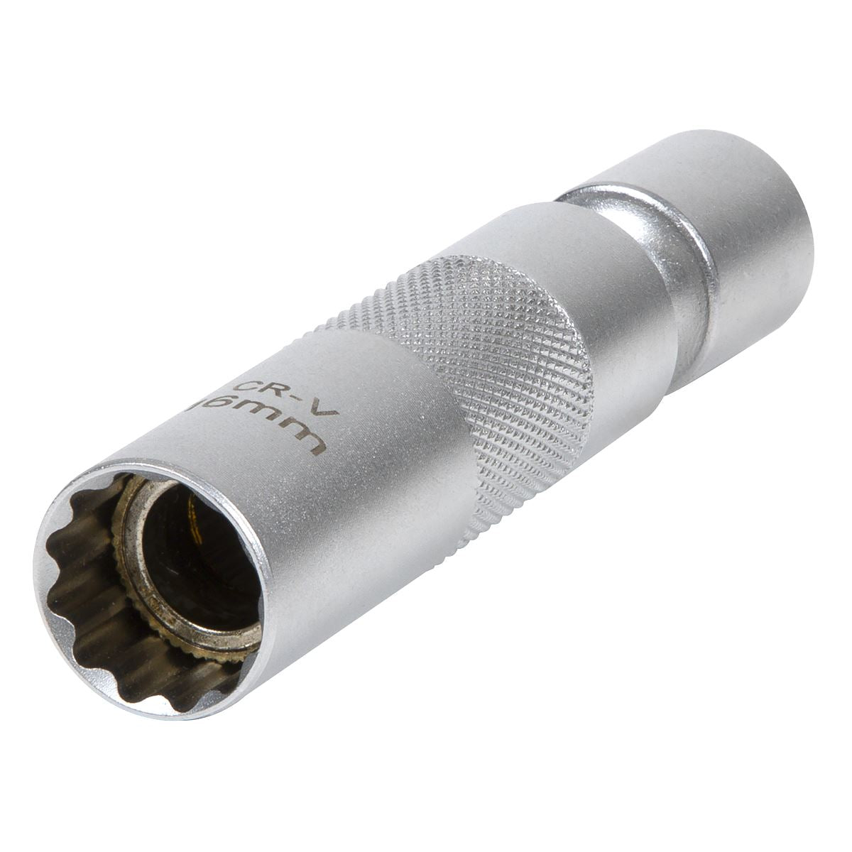 Sealey Spark Plug Socket with Universal Joint 3/8"Sq Drive 12-Point 16mm  White Rose Tools