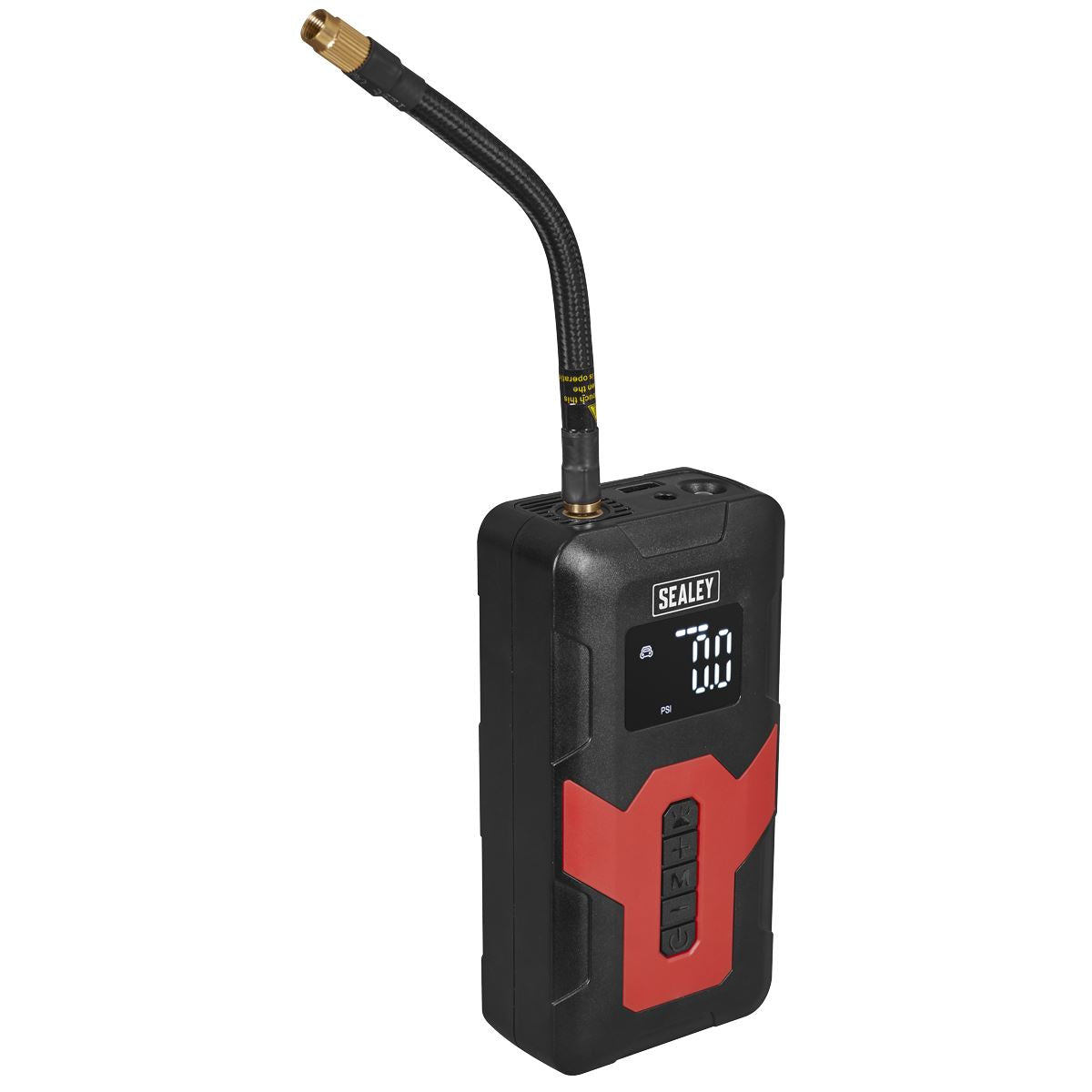 Sealey Rechargeable Tyre Inflator & Power Bank with Worklight 12V  White Rose Tools