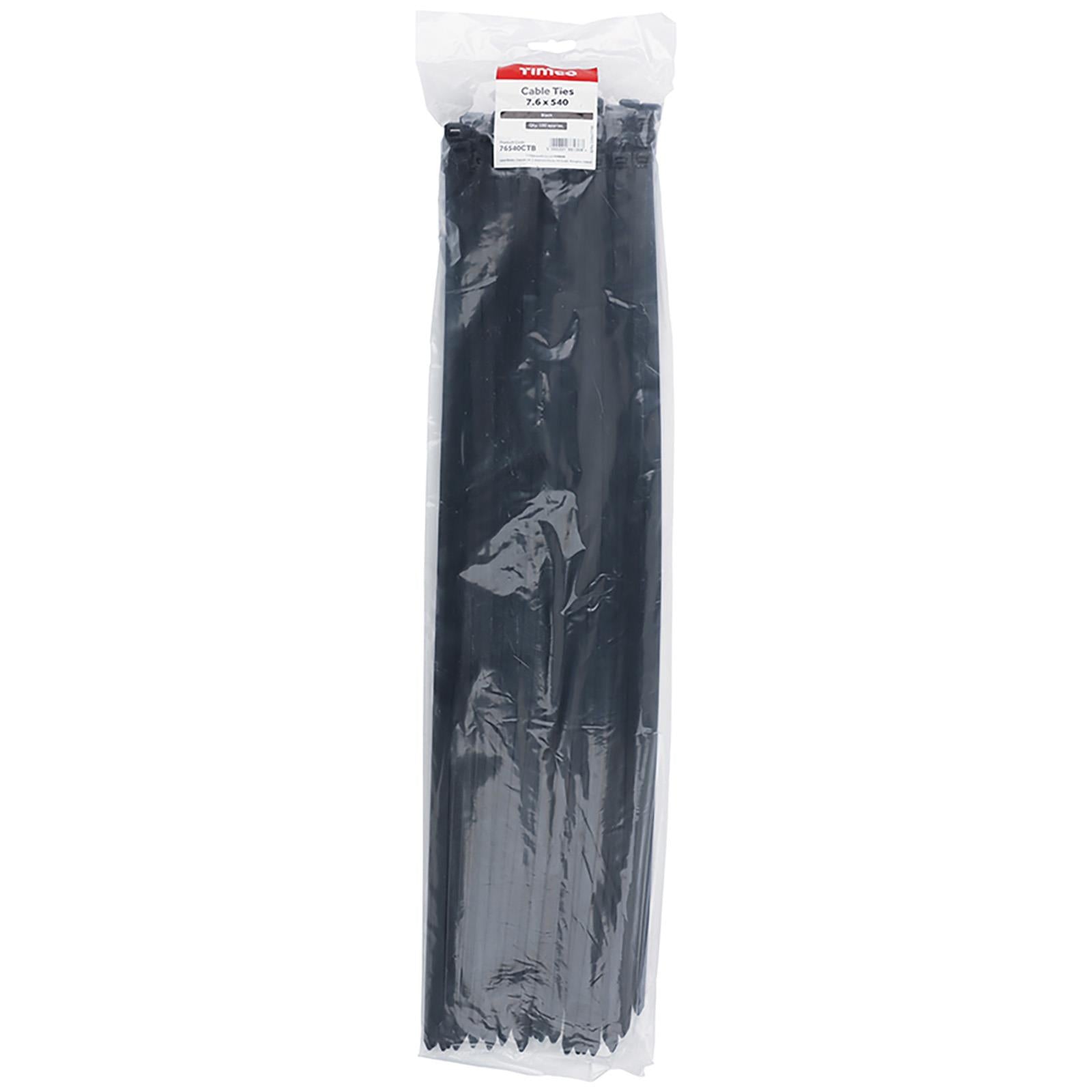 TIMCO Cable Ties Tie Wraps Black BS EN 62275 - Choose Size