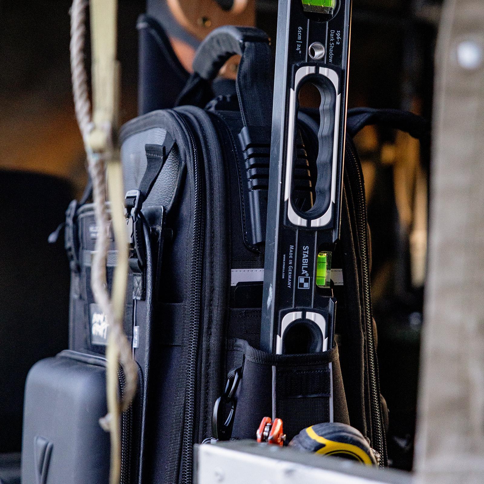 Velocity Rogue 55 Carpenter Backpack - Shadow Black - Connect Compatible BP-55-S  White Rose Tools