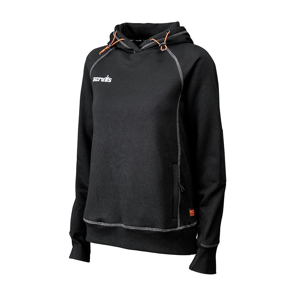 Scruffs Women's Trade Hoodie Black - Choose Size  White Rose Tools