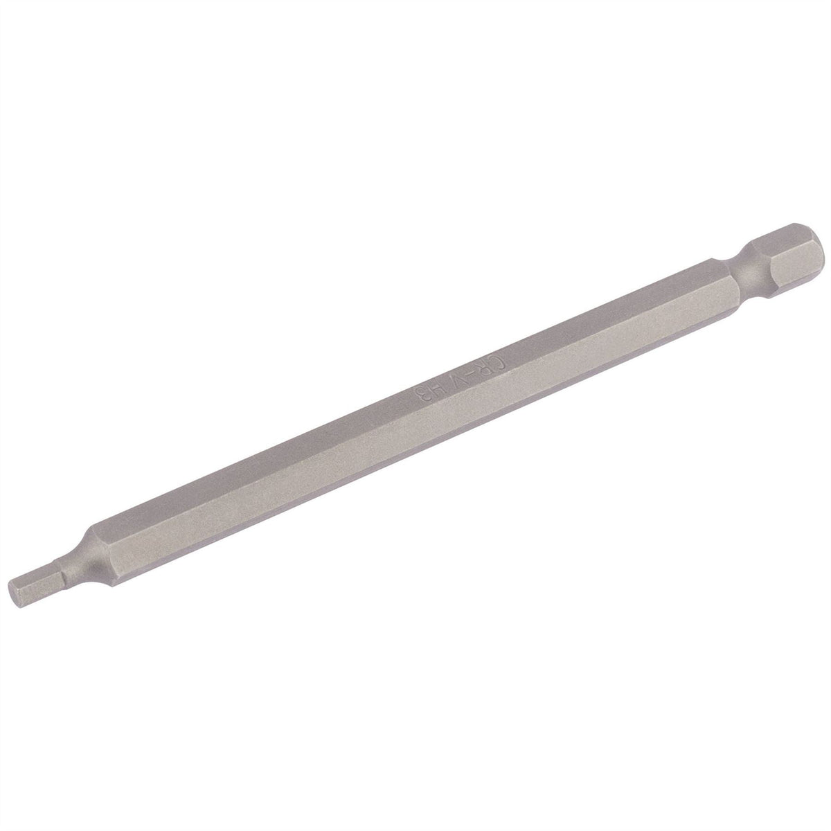 Draper Hexagonal Insert Bit 3mm 1/4" Hex 100mm Long (Pack of 1) 64372  White Rose Tools