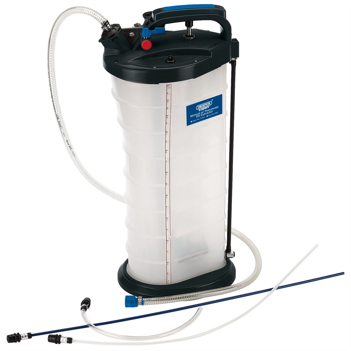 Draper Expert Manual or Pneumatic Oil Extractor 1/4" BSP 77057  White Rose Tools