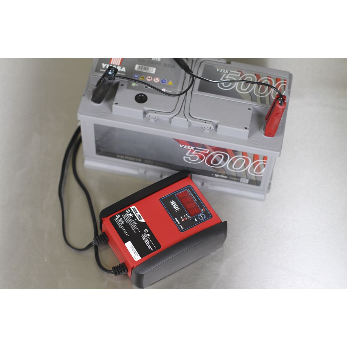 Sealey Intelligent Speed Charge Battery Charger/Maintainer 10A 12V 
