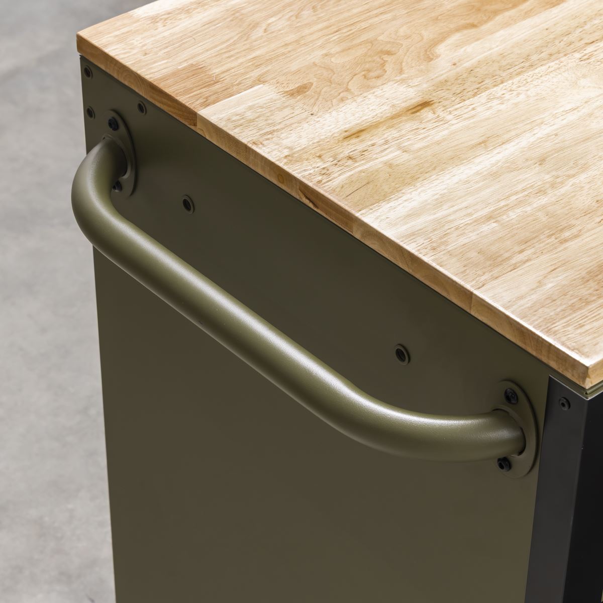 Sealey Superline PRO® Mobile Trolley with Wooden Worktop & Power Bar 10 Drawer 1320mm - White Rose Tools