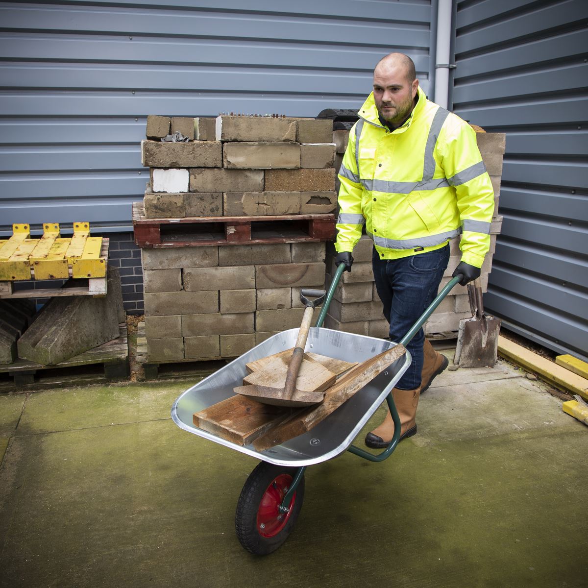 Sealey Wheelbarrow 65L Galvanized 