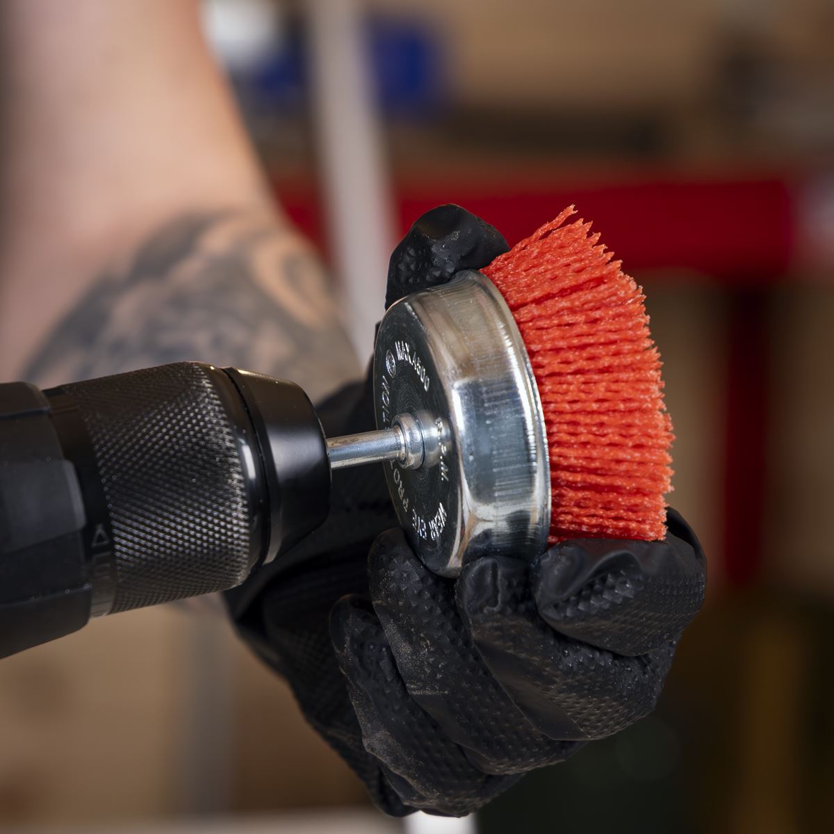Sealey 75mm Nylon Filament Cup Brush with 6mm Shaft  White Rose Tools