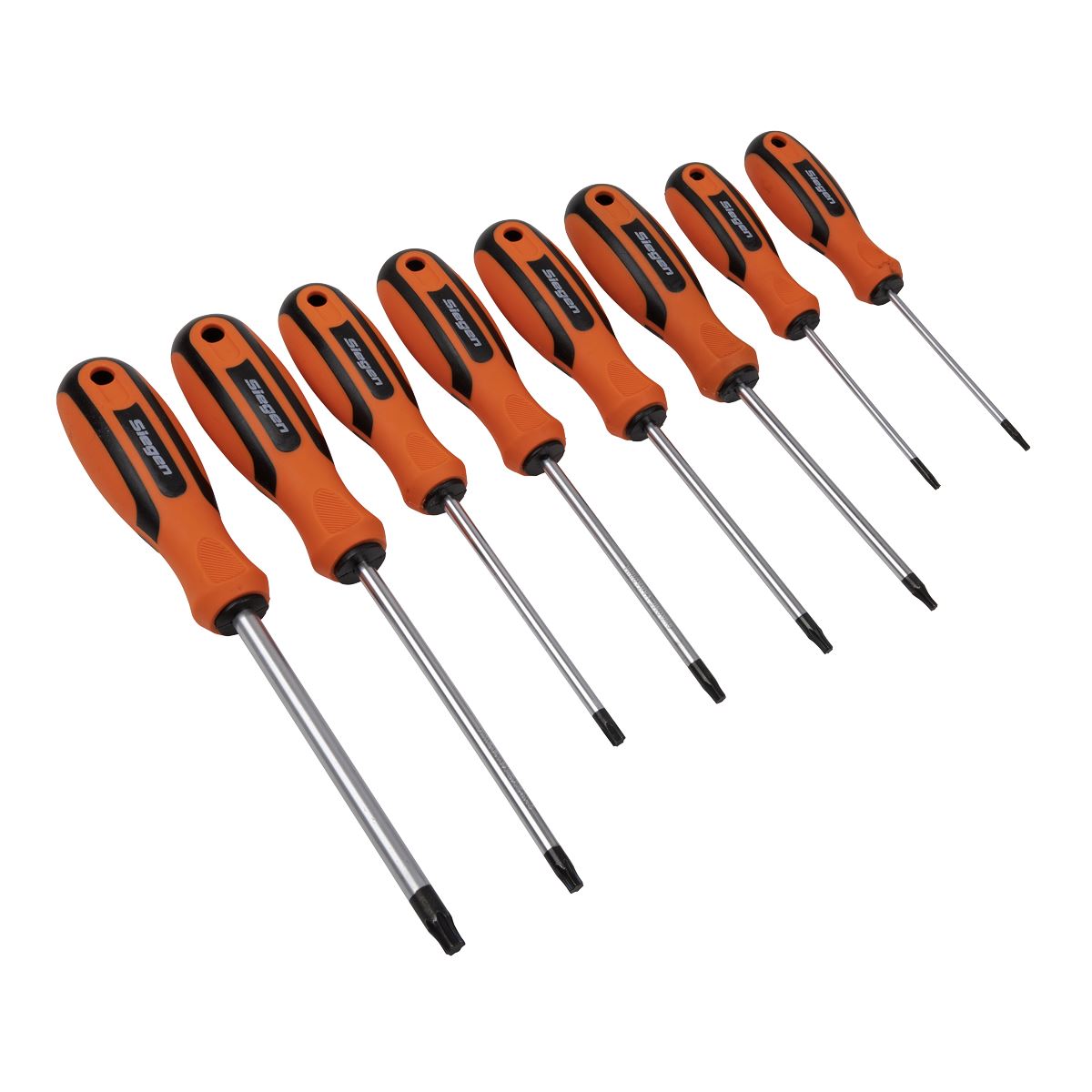 Siegen by Sealey 8 Piece TRX-Star Screwdriver Set T8-T40