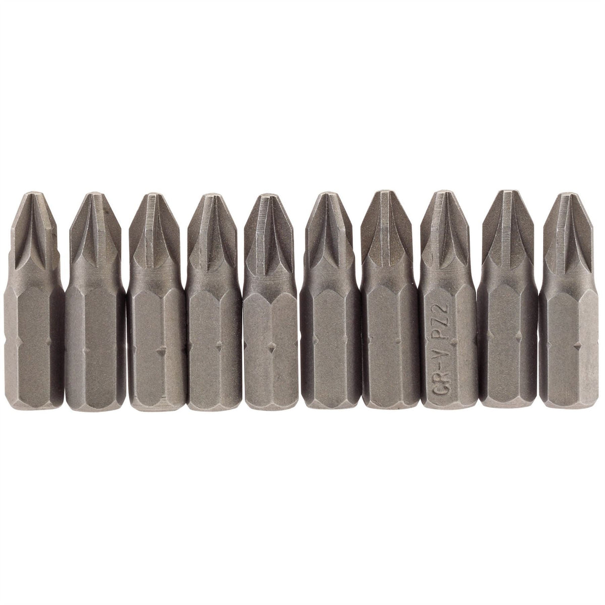 Draper PZ Type Insert Bit 1/4" Hex 25mm Long No.2 (Pack of 10) 64048  White Rose Tools