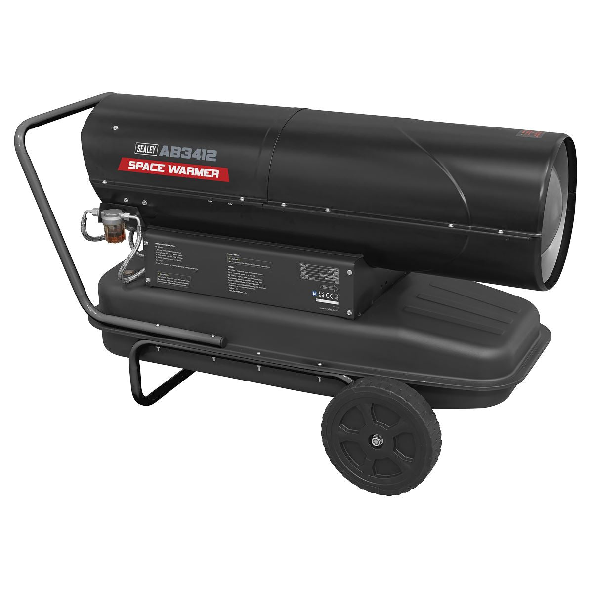 Sealey Space Warmer® Kerosene/Diesel Heater with Wheels 340,000Btu/hr