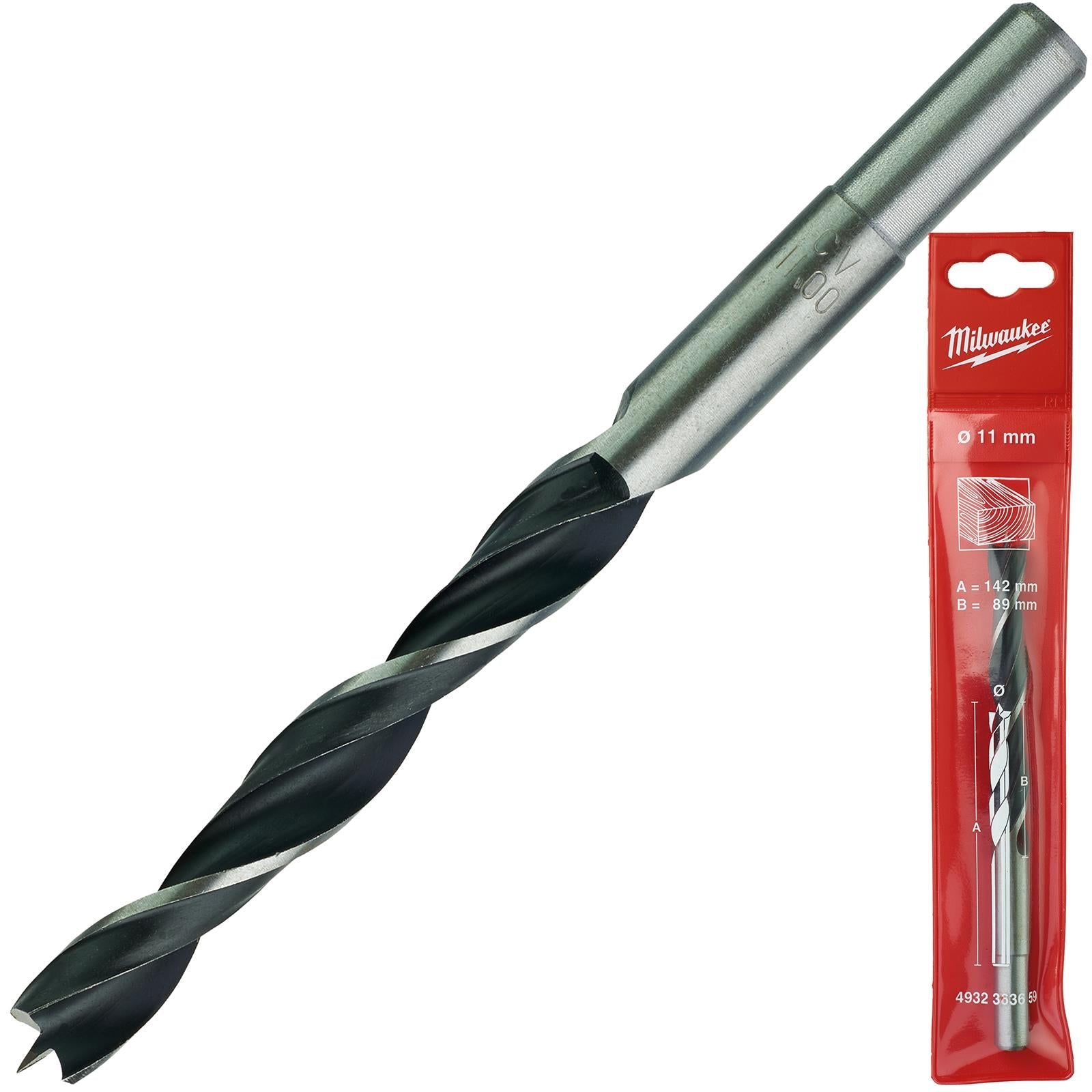 Milwaukee Lip and Spur Brad Point Wood Drill Bits 