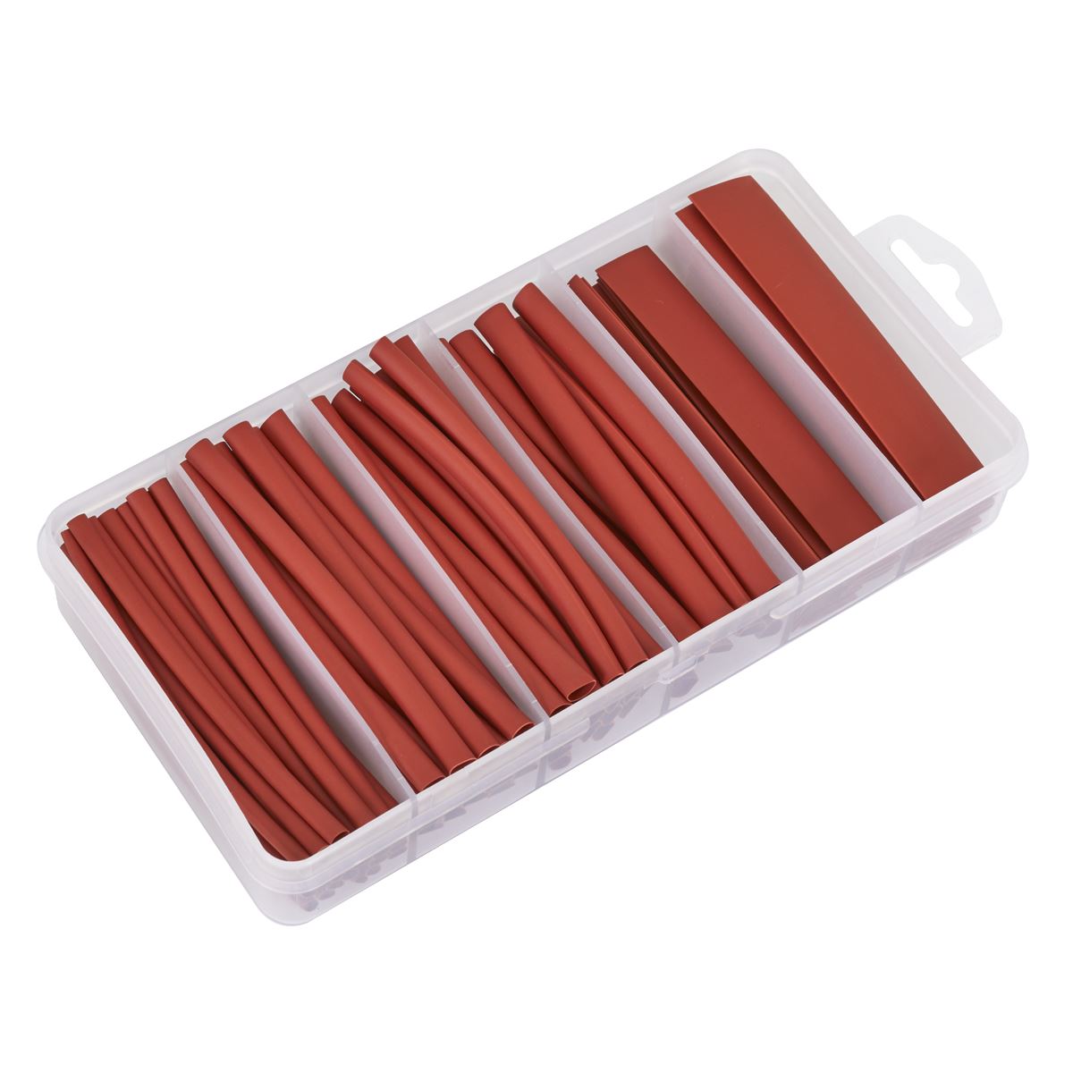 Sealey Heat Shrink Tubing Assortment 95pc 100mm Red  White Rose Tools
