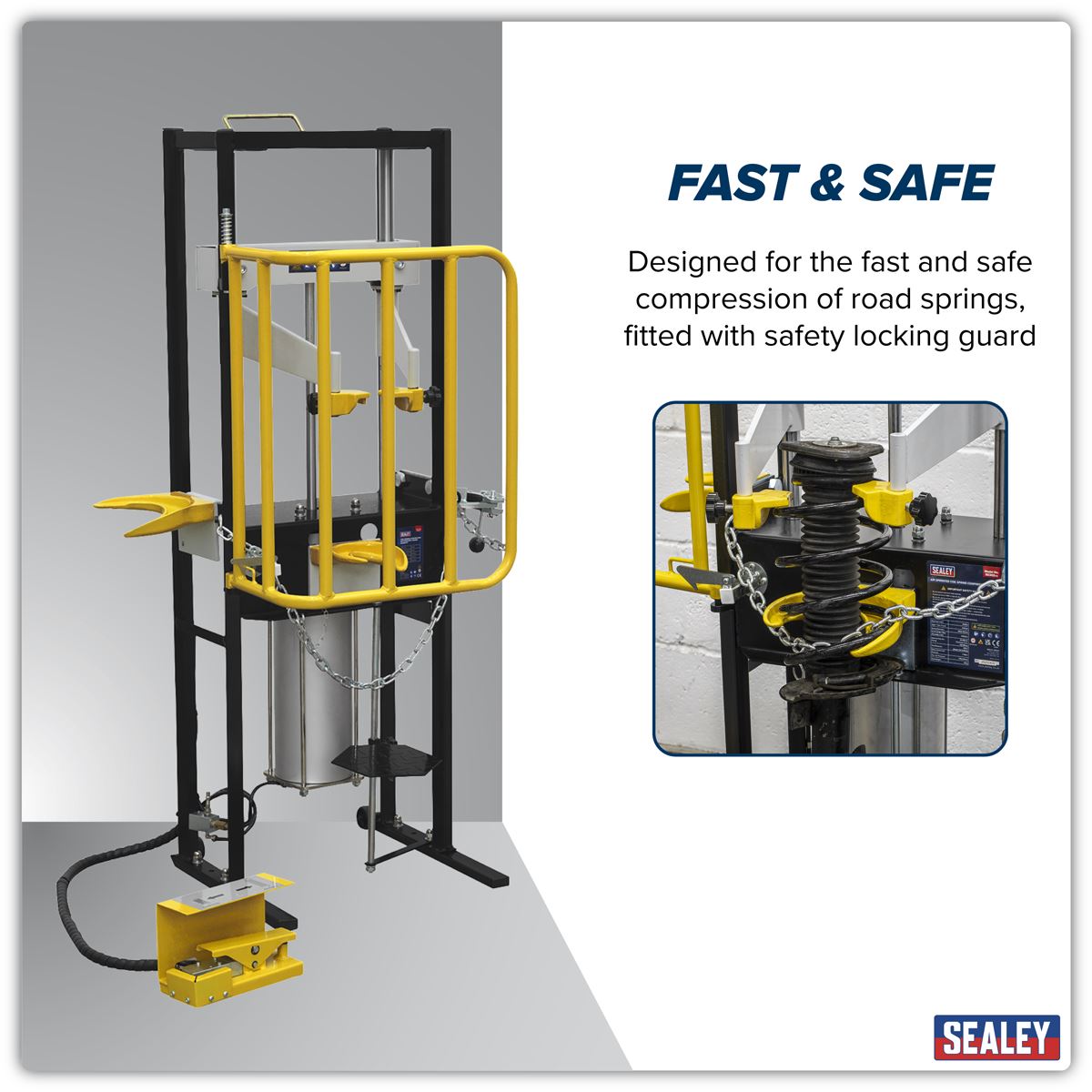 Sealey Air Operated Coil Spring Compressor 1000kg
