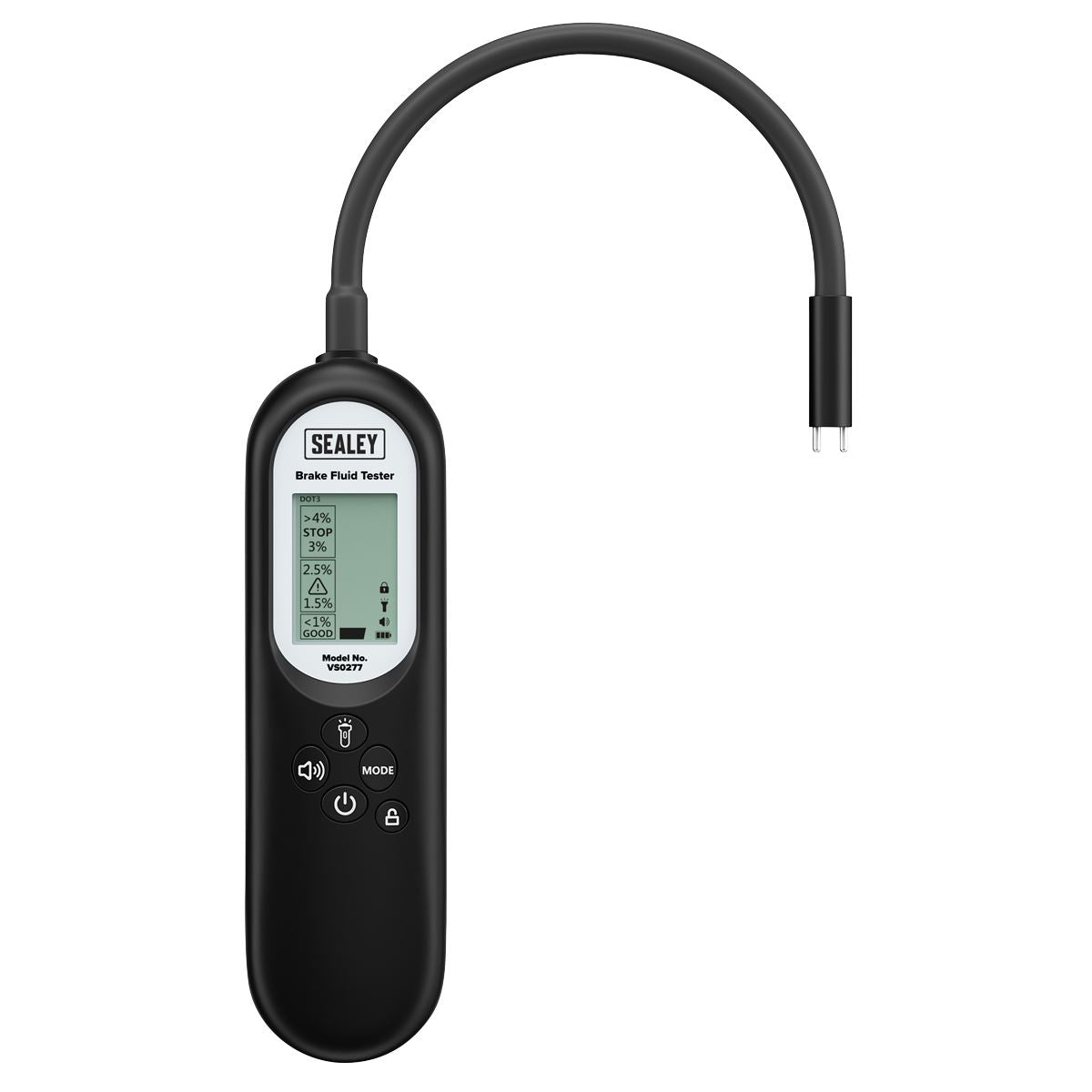 Sealey Brake Fluid Tester Long Neck 