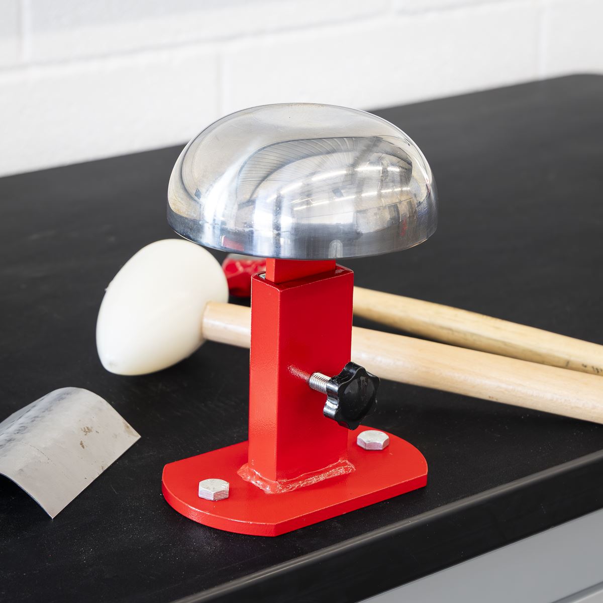 Sealey Bowl Shaped Dolly for Bodywork Metal Forming  White Rose Tools