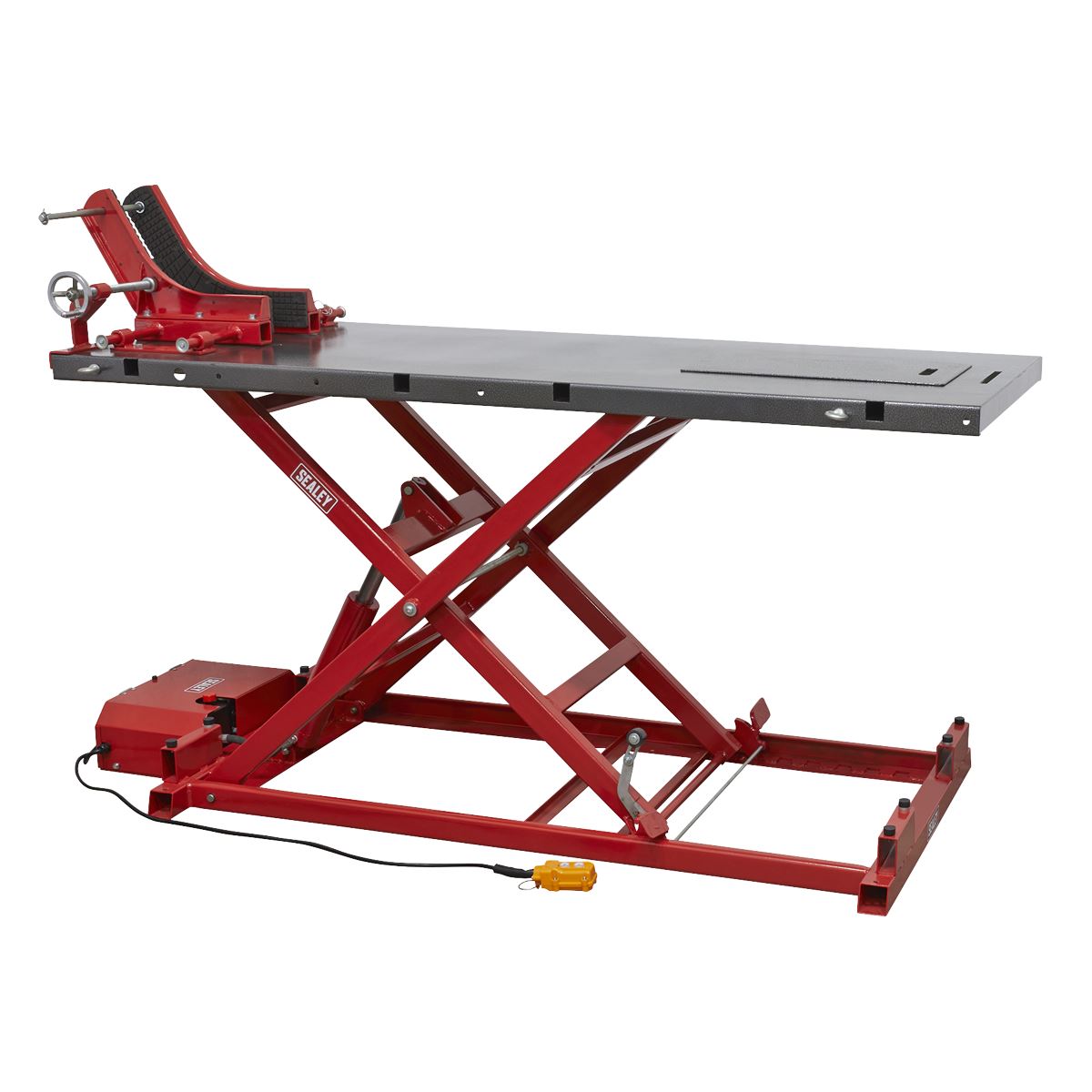 Sealey Heavy-Duty Electro/Hydraulic Motorcycle Lift 680kg Capacity 