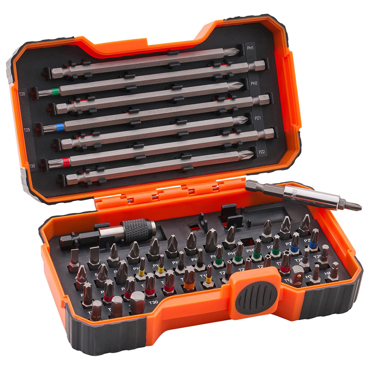 Bahco 54 Piece Colour Coded Screwdriver Bit Set 59/S54BC-IP  White Rose Tools