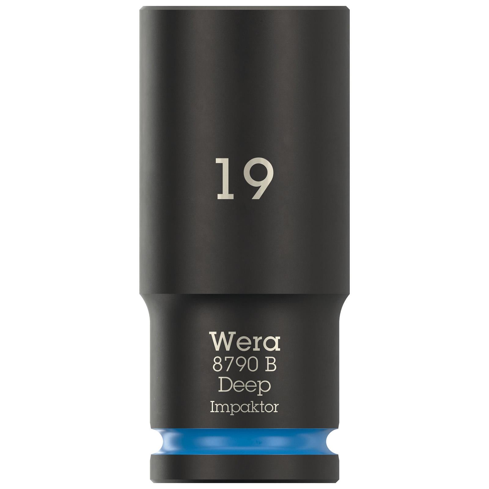 Wera Impact Socket Deep 3/8" Drive 8790 B Impaktor Metric Imperial - Choose Size  White Rose Tools