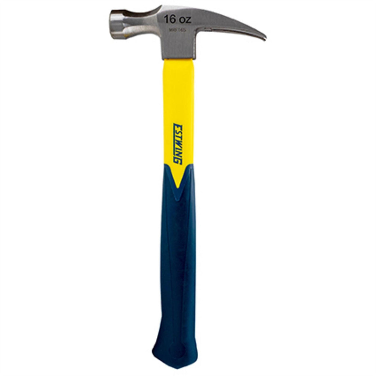Estwing EMRF16S Sure Strike Straight Claw Hammer with Fibreglass Handle 16oz/453g 24081  White Rose Tools
