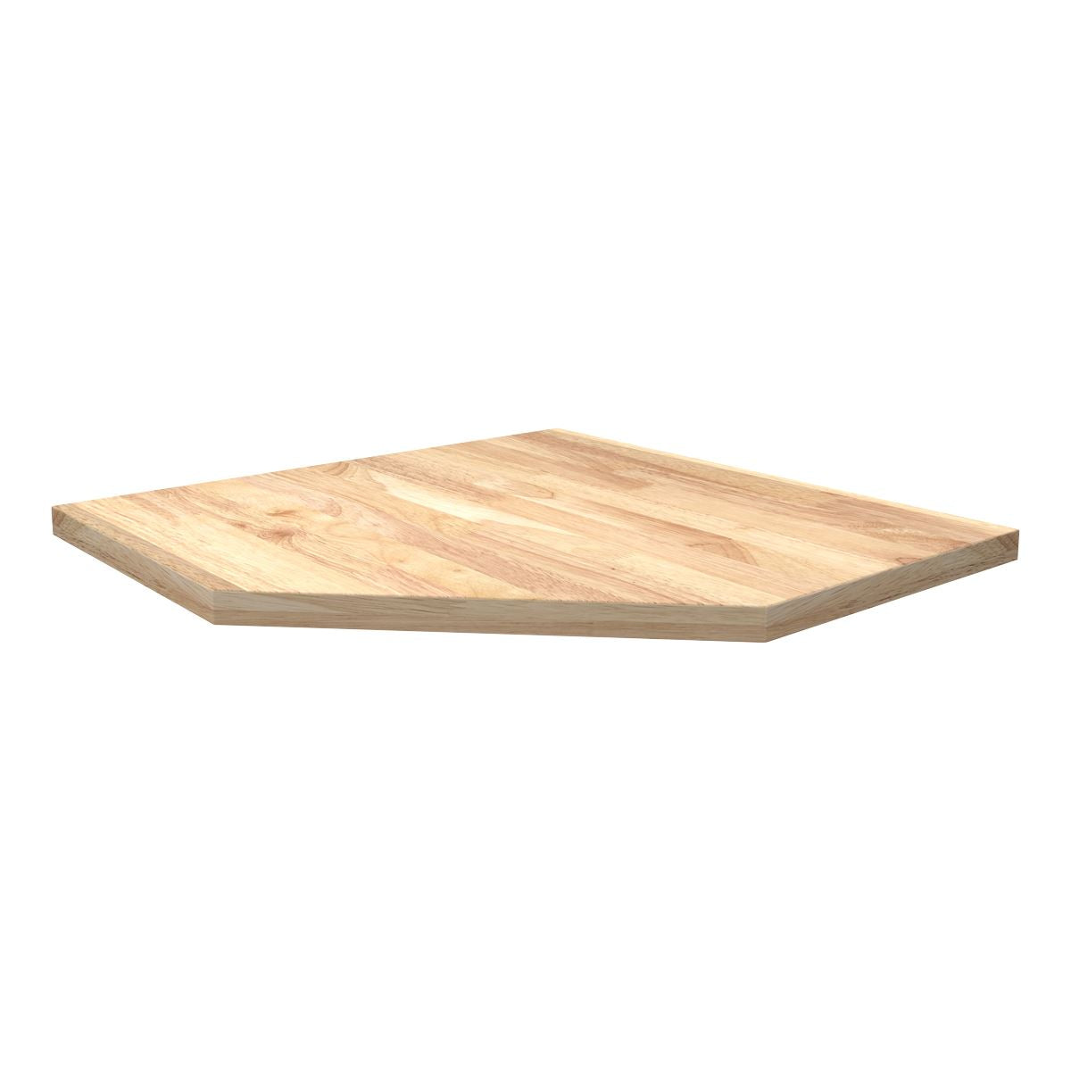 Sealey Superline PRO® Black Edition Rubber Wood Worktop for Modular Corner Cabinet 860mm  White Rose Tools