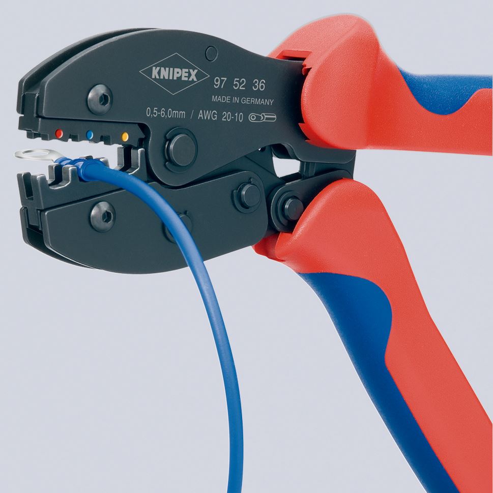 KNIPEX PreciForce Crimping Pliers for Imsulated Terminals Plug and Butt Connectors 97 52 36