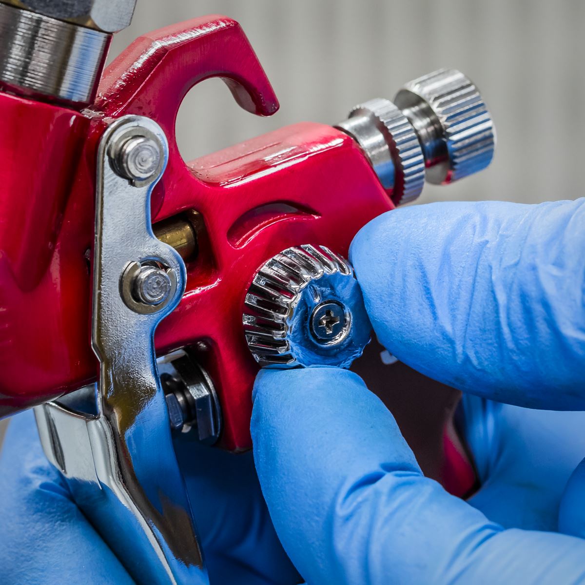 Sealey HVLP Gravity Feed Touch-Up Spray Gun - 0.8mm Set-Up 