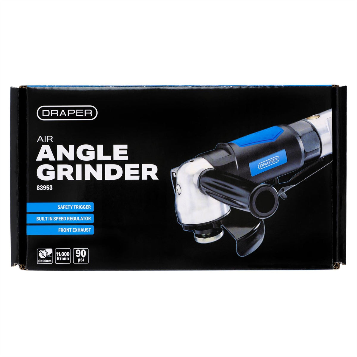 Draper Air Angle Grinder 100mm 83953  White Rose Tools
