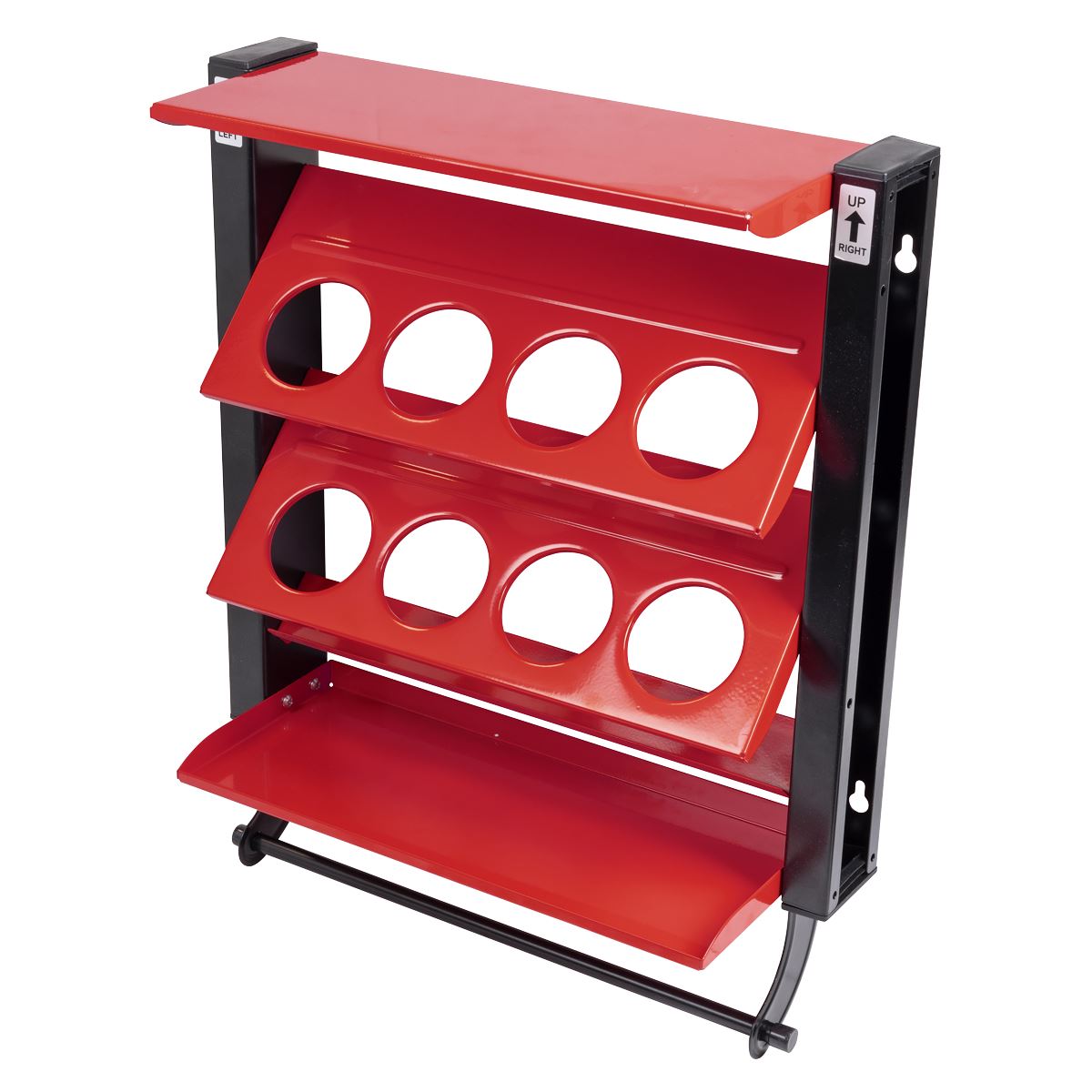 Sealey Spray Can Storage Rack with 8 Can Holders  White Rose Tools