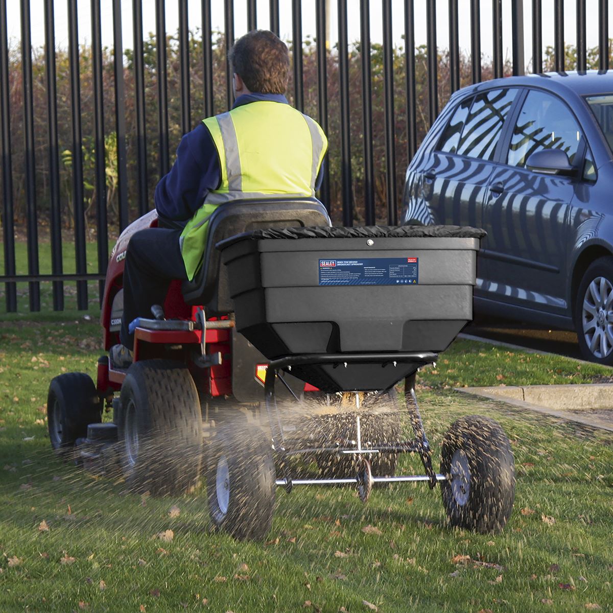 Sealey Broadcast Spreader 80kg Tow Behind 