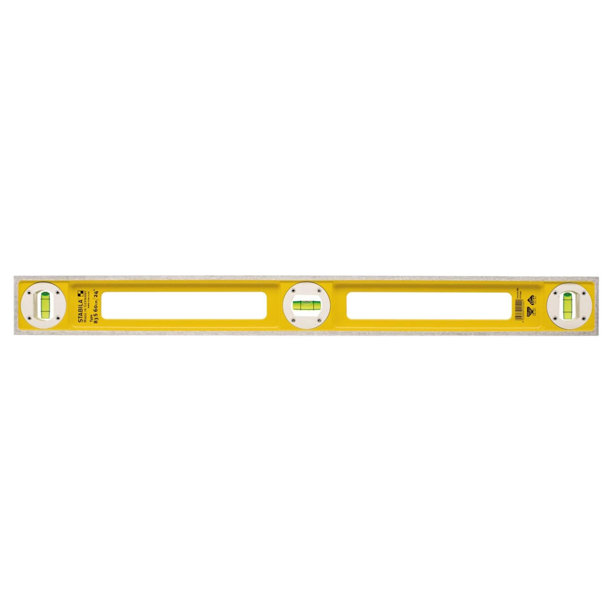 STABILA Type 83 S Spirit Level 3 Vials Aluminium Profile - Choose Size  White Rose Tools