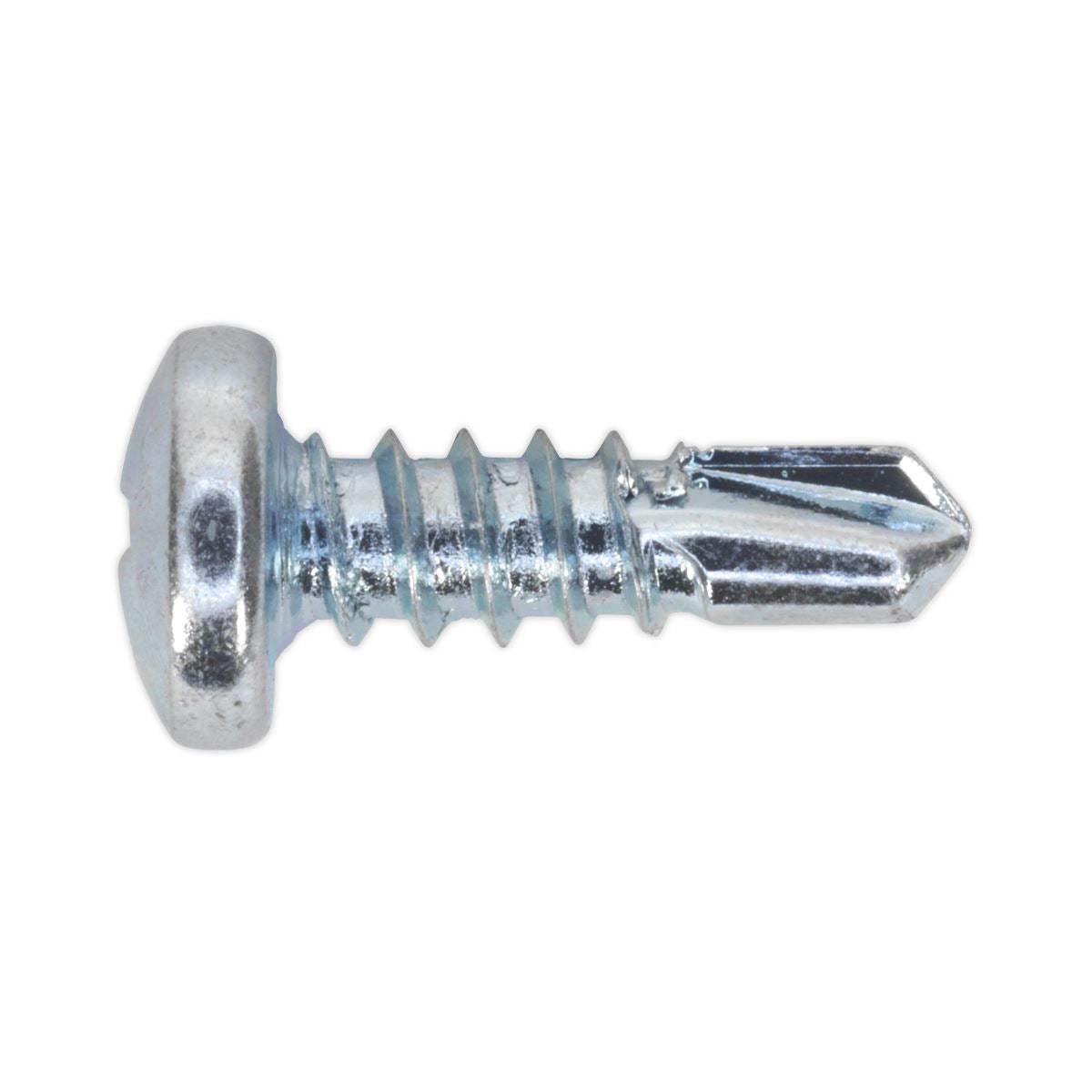 Sealey Self-Drilling Screw 4.2 x 13mm Pan Head Phillips Zinc Pack of 100 