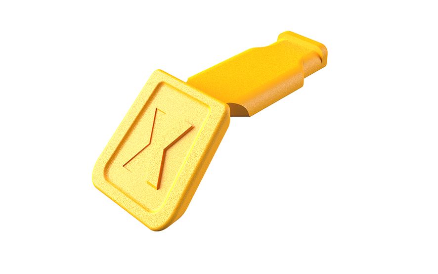 KNIPEX ColorCode Clips Yellow Colour 10 Pack KNIPEXtend for KNIPEX Comfort Handles (RAL Code 1003) 00 61 10 CY