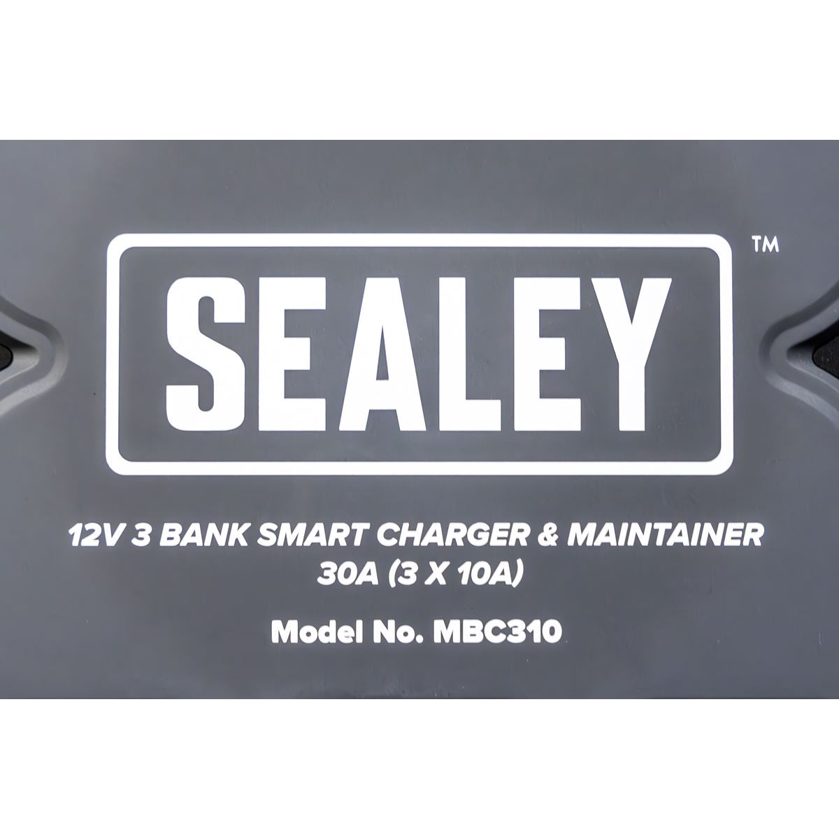 Sealey 3 Bank 12V Smart Charger & Maintainer 30A (3 x 10A) 
