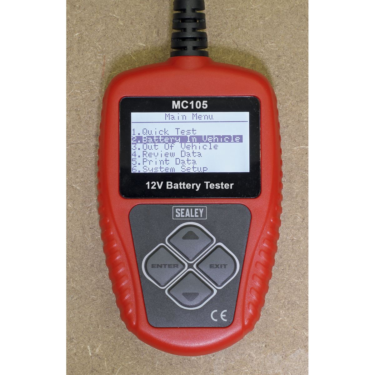 Sealey Motorcycle Digital Battery Tester 12V 