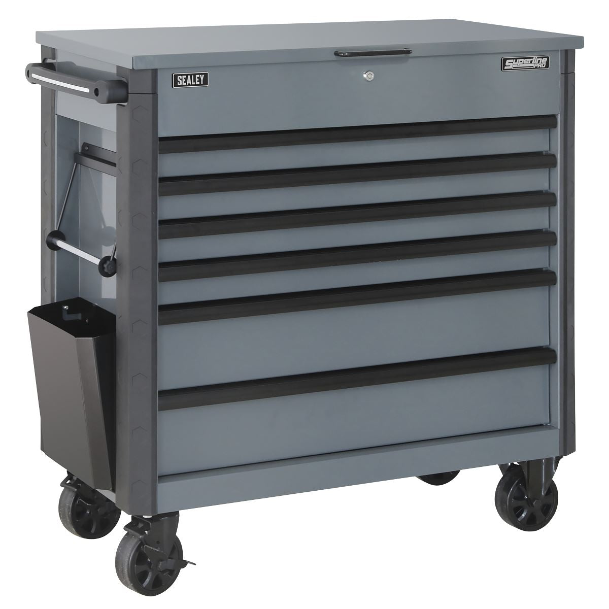 Sealey Superline Pro Tool Trolley 6 Drawer with Ball Bearing Slides - Grey