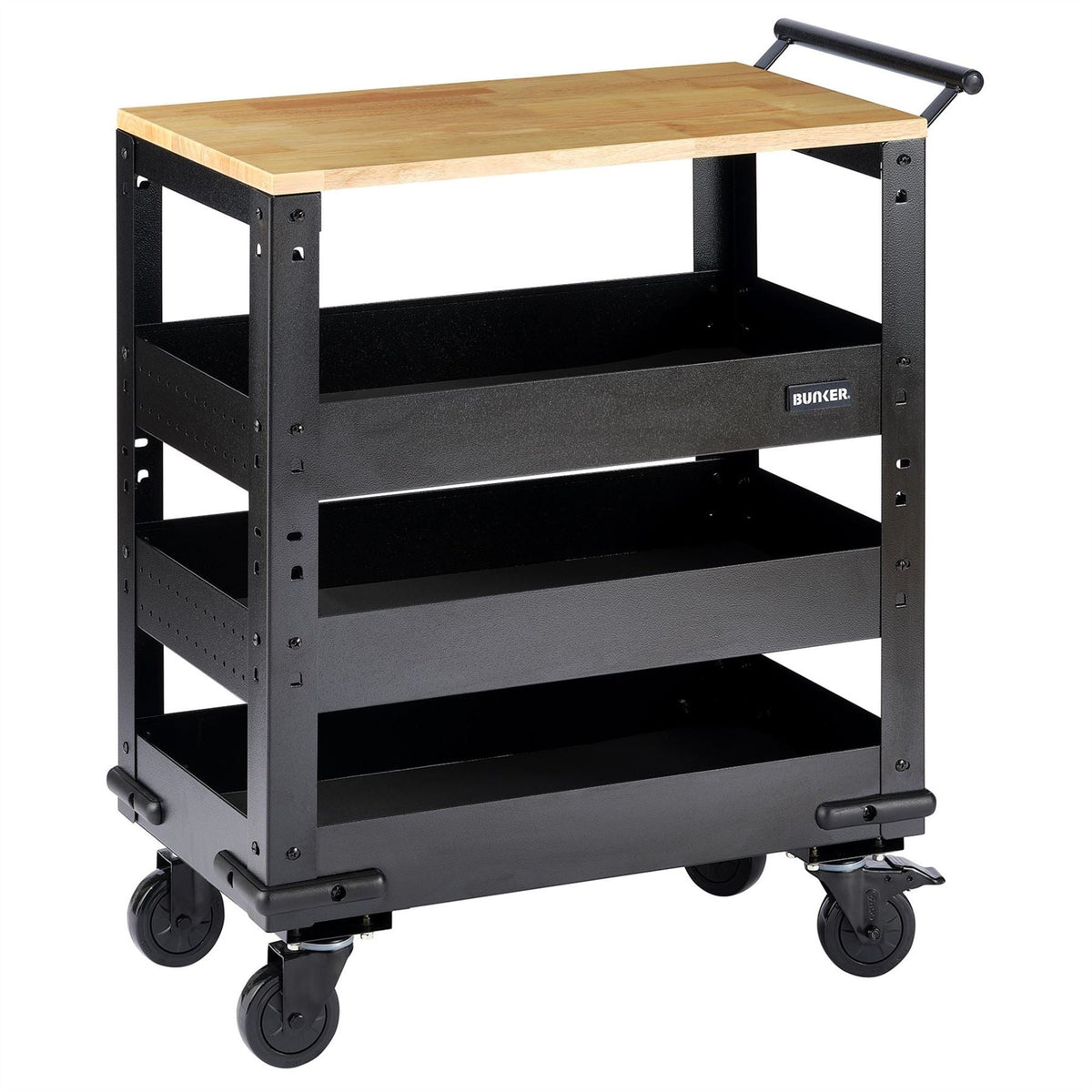 BUNKER 3 Tier Trolley with Pull Handle 714mm 23643  White Rose Tools